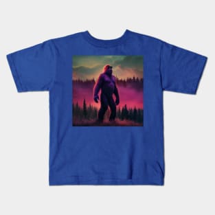 Dope Sasquatch in Nature Kids T-Shirt